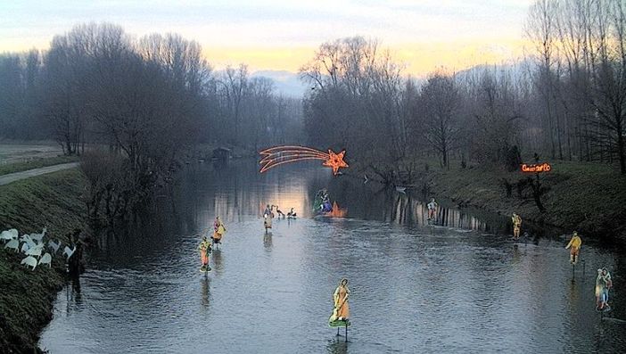 Presepe sul Po a Villafranca Piemonte