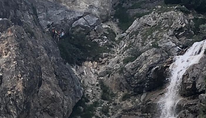 I turisti rimasti bloccati ad Argentera I turisti rimasti bloccati ad Argentera