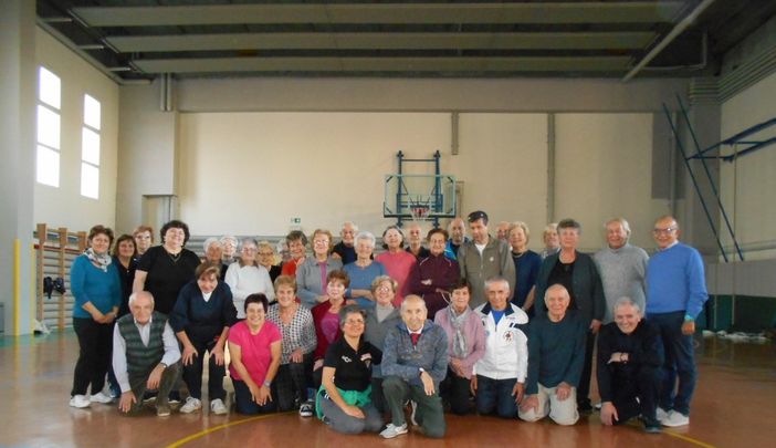 Il gruppo della Ginnastica dolce per anziani di Ceva