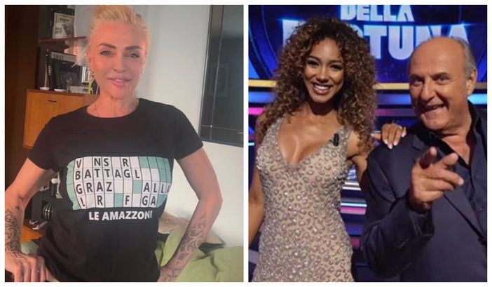Da sx: Paola Barale, Samira Lui e Gerry Scotti