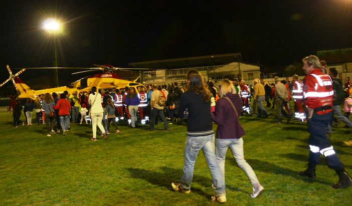 A Busca volo test e atterraggio inaugurale per l'elisoccorso notturno del 118