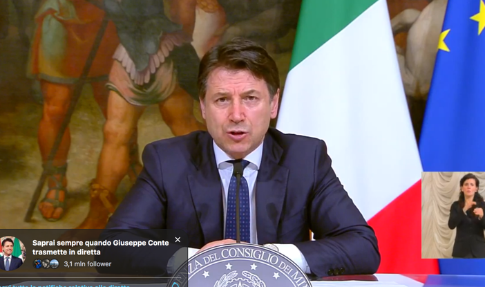 Nuovo Dpcm del premier Conte, misure prorogate di dieci giorni fino a dopo Pasqua