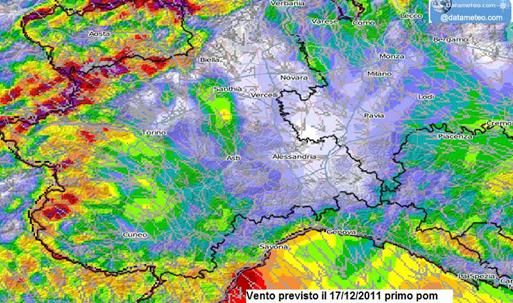 Datameteo.com: allerta vento e poi temperature in picchiata