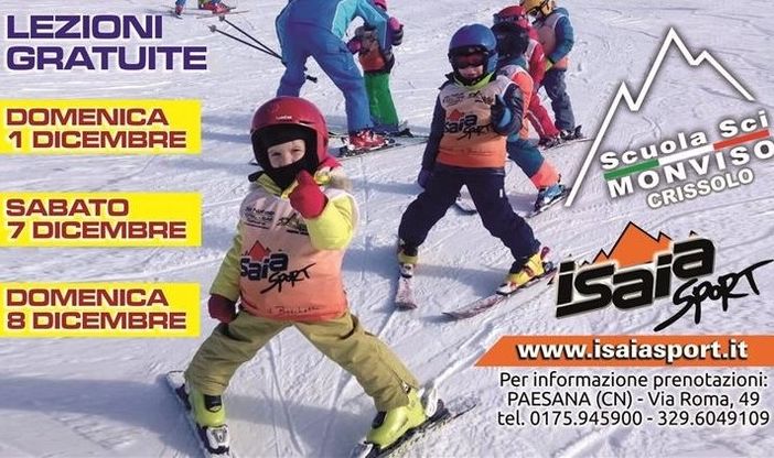 Pronti i tanti corsi di sci, gratuiti e non, griffati “Isaia Sport” Pronti i tanti corsi di sci, gratuiti e non, griffati “Isaia Sport”