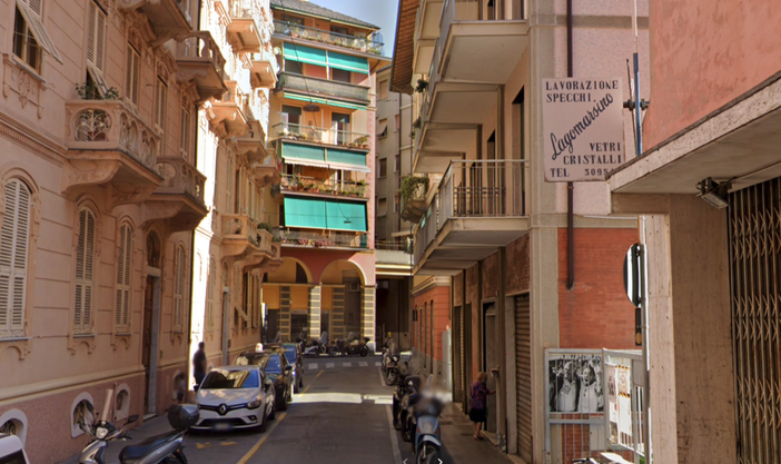 Il luogo dove avvenne l'omicidio, in via Marsala a Chiavari