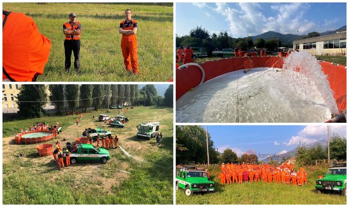 La fotogallery dell'esercitazione AIB a Paesana