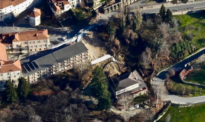 L'area della frana (foto John Aimo) L'area della frana (foto John Aimo)