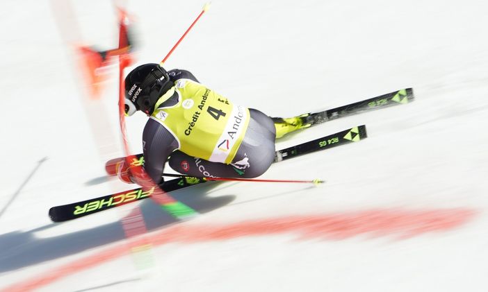 Sci alpino: allenamenti a Livigno per la squadra maschile di Coppa del mondo di slalom, in gruppo Corrado Barbera