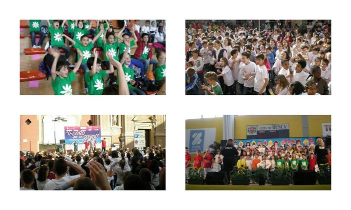 1500 bambini a Busca riempiono la città con "In coro... per un sogno"