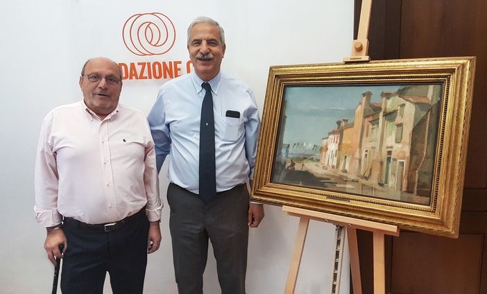 Un quadro di Giulio Boetto donato alla Fondazione CRC da Mario Fulcheri