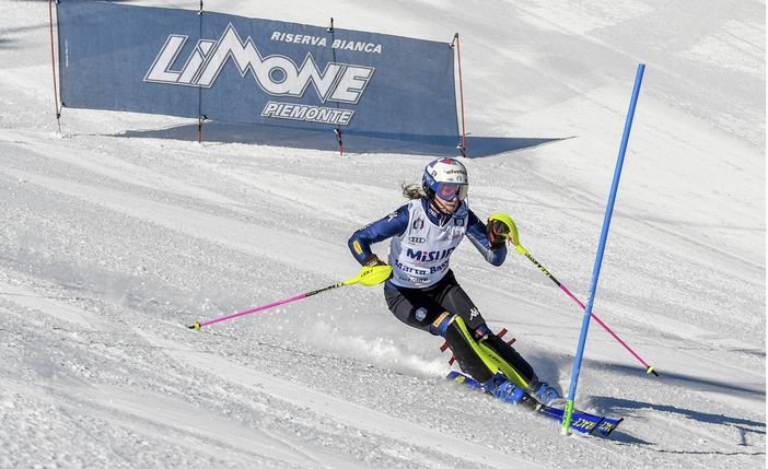 Per Marta Bassino allenamento sulle piste di Limone Piemonte Per Marta Bassino allenamento sulle piste di Limone Piemonte