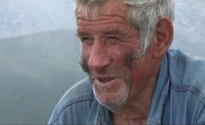 Maurizio Martini, "Murisiu" con il volto dipinto dal carbone Maurizio Martini, "Murisiu" con il volto dipinto dal carbone