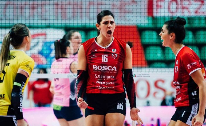 Katerina Zakchaiou e Erblira Bici sono la prima e la terza miglior realizzatrice biancorossa con 283 e 262 punti (credit Creattiva Agency) Katerina Zakchaiou e Erblira Bici sono la prima e la terza miglior realizzatrice biancorossa con 283 e 262 punti (credit Creattiva Agency)