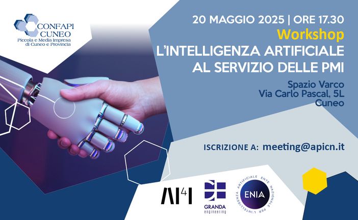 Confapi Cuneo propone il workshop "L’intelligenza artificiale al servizio delle PMI