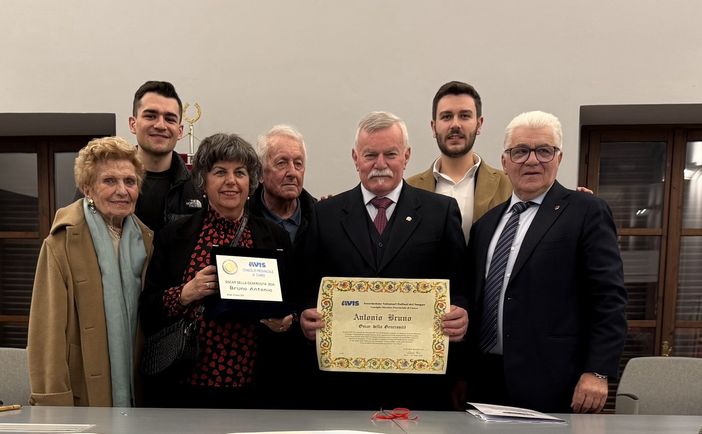 Uno scatto della premiazione