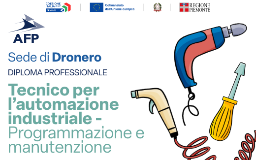 Scopri in AFP Dronero il diploma che ti apre le porte all'industria del domani Scopri in AFP Dronero il diploma che ti apre le porte all'industria del domani