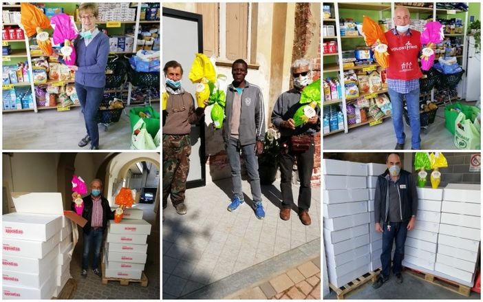 La consegna delle uova di Pasqua AIL La consegna delle uova di Pasqua AIL