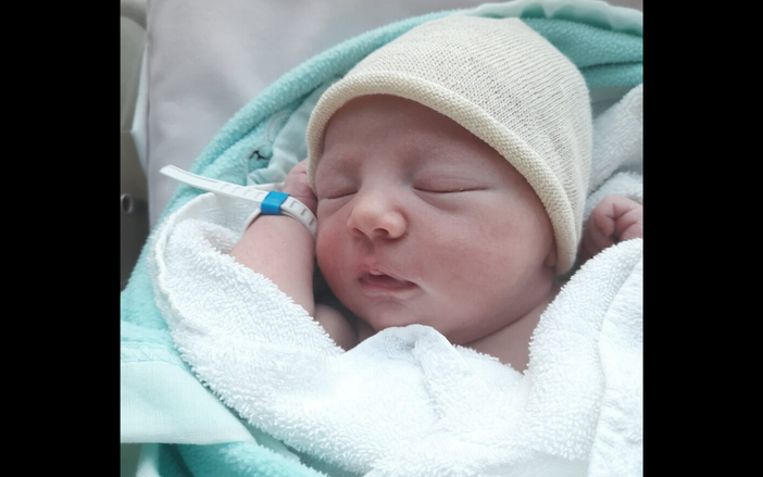 Da Montà ecco Lorenzo, primo nato nel nuovo ospedale di Alba e Bra