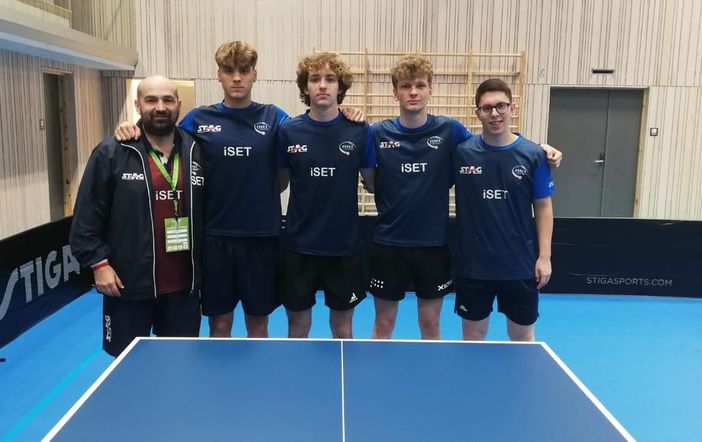 Da sinistra: Malagoli Ivan, Coach, Allegranza, Vallino, Izzo e Fantoni