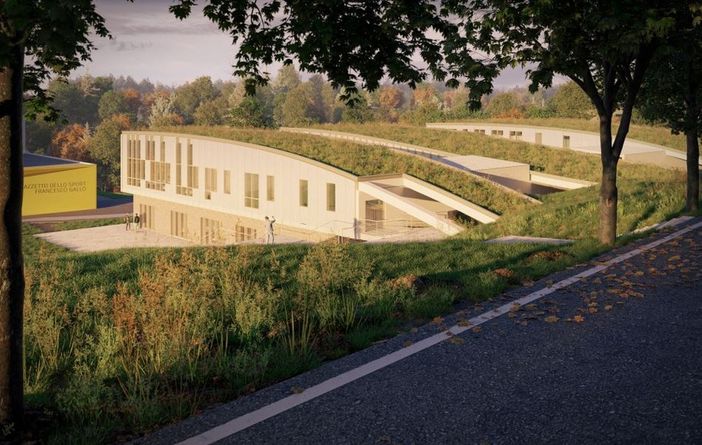 Il rendering della nuova scuola Il rendering della nuova scuola