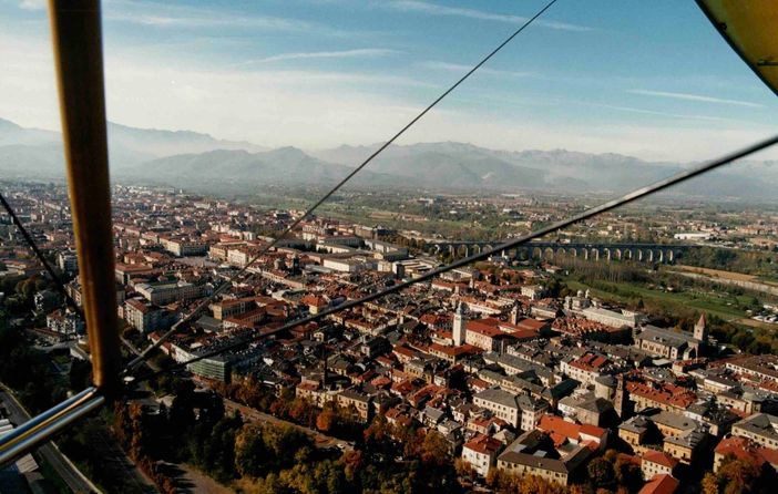 Una veduta di Cuneo dall'alto