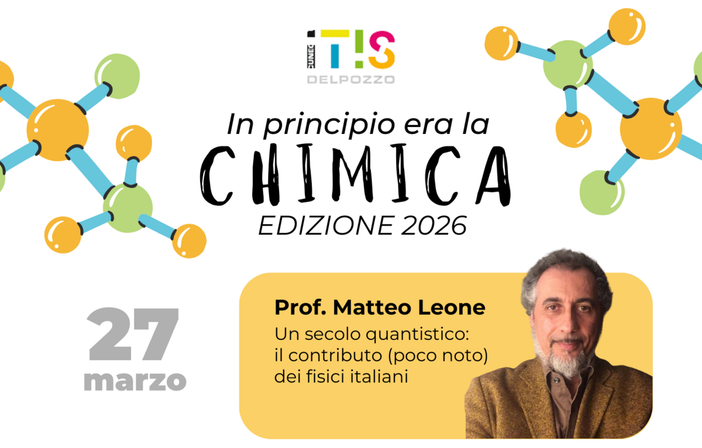 Torna IN PRINCIPIO ERA LA CHIMICA - Edizione 2026