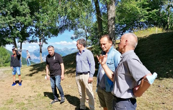 Secondo sopralluogo di Cirio e Graglia alla Madonna del Colletto di Valdieri Secondo sopralluogo di Cirio e Graglia alla Madonna del Colletto di Valdieri