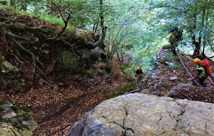 Un intervento del Soccorso alpino, immagine di repertorio (Foto SASP)