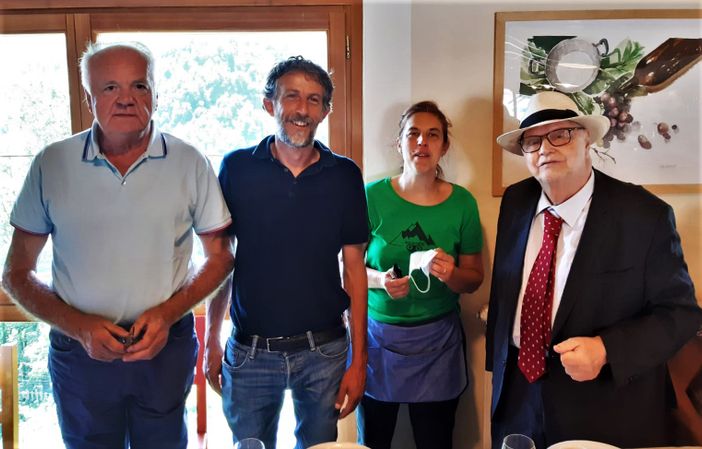 Da sinistra, Lombardo, Colombero, Rovere e Riba