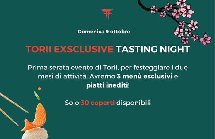 Il ristorante Torii presenta nuovi menu con piatti originali