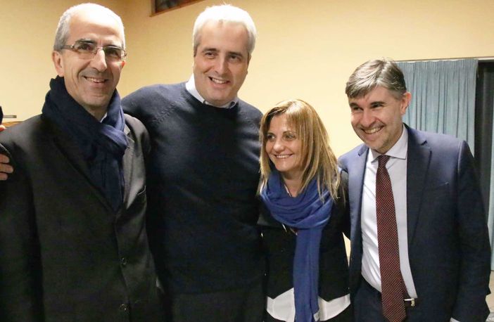 Da sinistra, Valmaggia, Borgna, Rinaudo ed Olivero