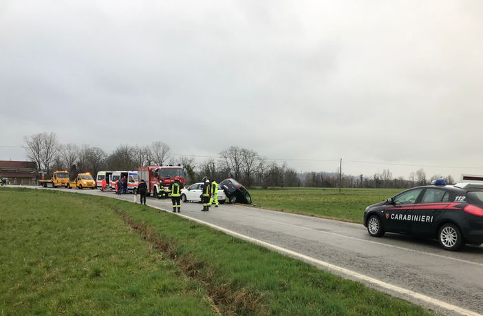 Bene Vagienna: incidente sulla provinciale per Lequio Tanaro