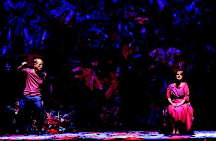 A Savigliano Lella Costa e Marco Baliani in "Human"
