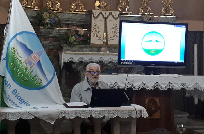 Alberto Verardo in una delle foto dell'Associazione San Biagio