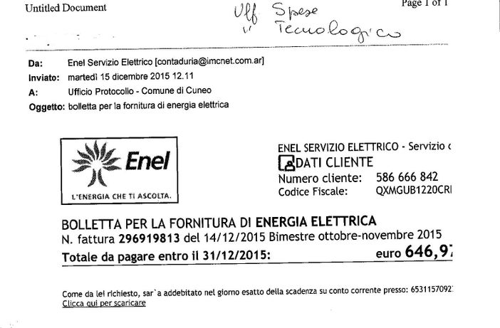 False bollette Enel via mail: sono virus informatici, non apritele
