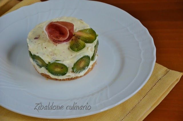 Cheese cake salato al prosciutto crudo e Nergi Cheese cake salato al prosciutto crudo e Nergi