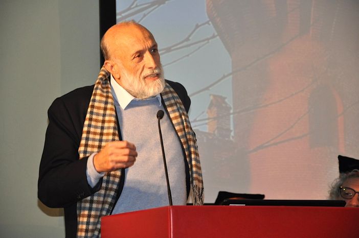 L'intervento con cui il presidente onorario Carlin Petrin ha chiuso la cerimonia a Pollenzo