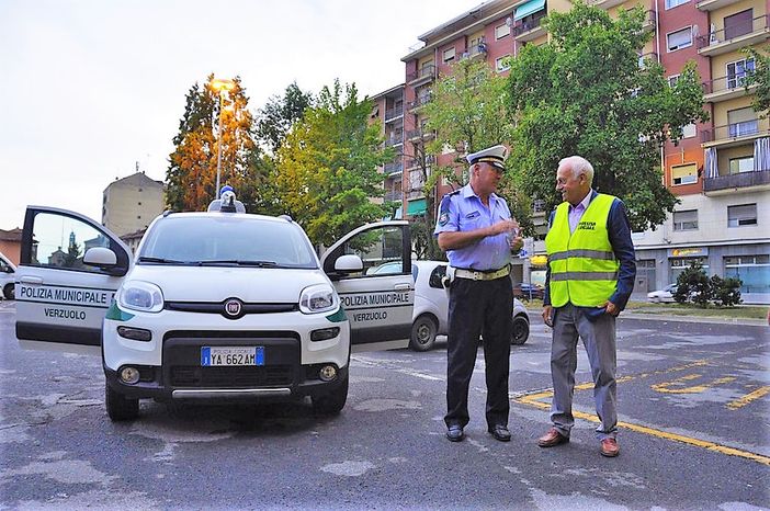 Il sindaco con la polizia Locale