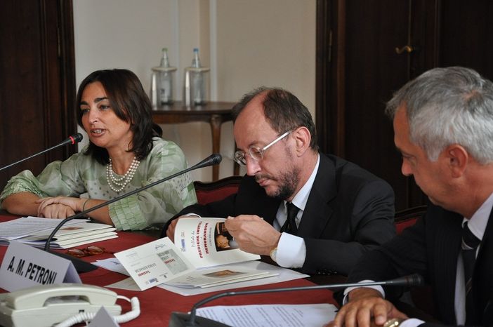Gianna Gancia con Angelo Maria Petroni e Giorgio Bergesio