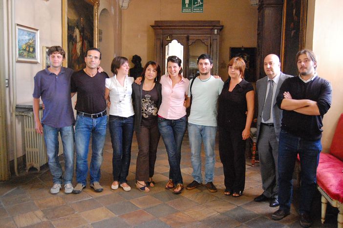 Gli organizzatori dell'evento "Et voilà Saluzzo"