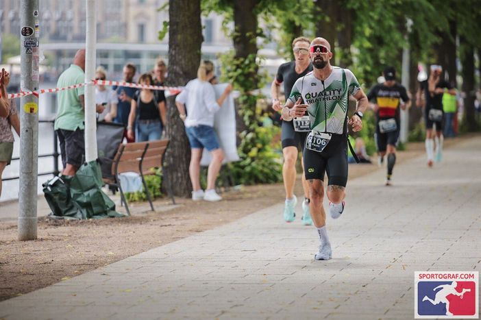 Paolo Lanfranco durante la prova di corsa Paolo Lanfranco durante la prova di corsa