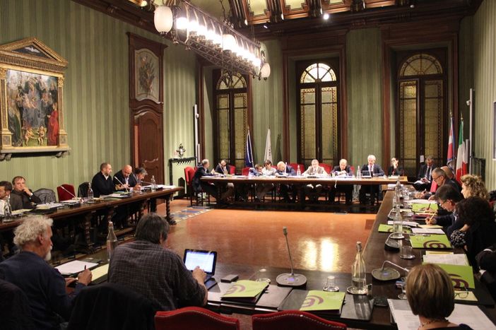 Nella foto di Gisella Divino un momento del Consiglio di ieri sera