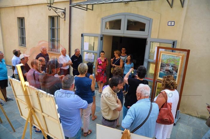 L'inaugurazione della mostra