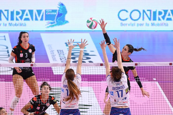 Una immagine del match (foto sito legavolleyfemminile)