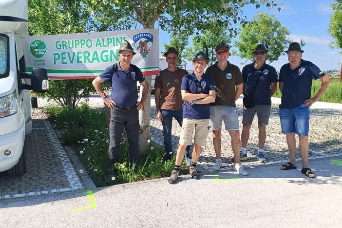 Il gruppo di Peveragno all'Adunata di Vicenza
