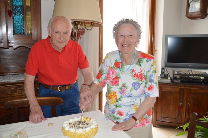 Davide e Giuseppina, nozze di diamante a Frabosa Sottana