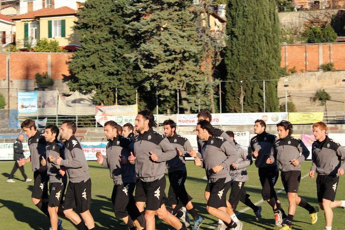 Gli allenamenti di ieri del Siena