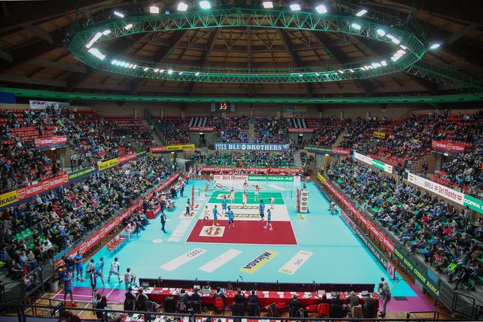 Domani alle 18 gara-1 Finale playoff Cuneo-Reggio Emilia: si prevede grande pubblico al palasport (Foto: Valerio Giraudo)