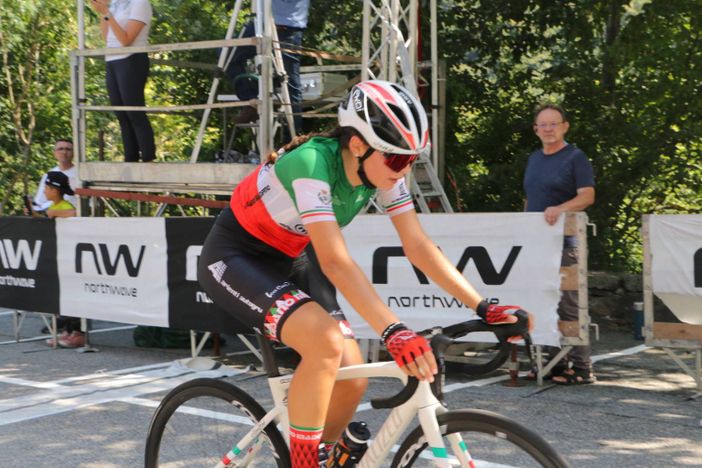Ciclismo femminile: Nicole Bracco si rivela scalatrice al Santuario della Madonna del Boden