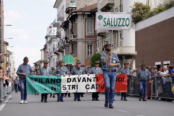 La sezione Ana Monviso nella adunata nazionale di Biella 2025 - foto Paola Ravazzi